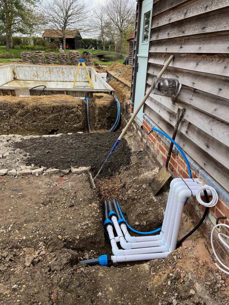 Swimming installation process